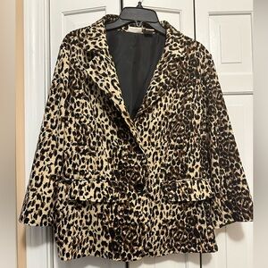 Kim Roger's XL woman's Leopard print jacket.